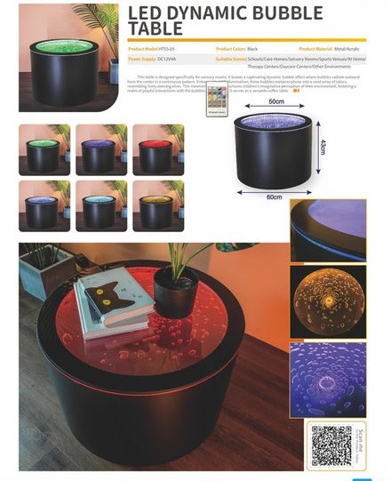 LED Dynamic Bubble Table