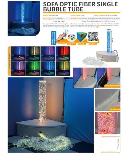 Soft Corner with Dual Bubble Tubes & Fiber Optic
