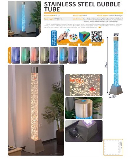 Water Bubble Column Stainless Base (Small)