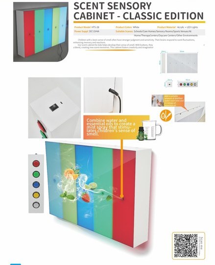 Interactive Colour Changing Aroma Panel