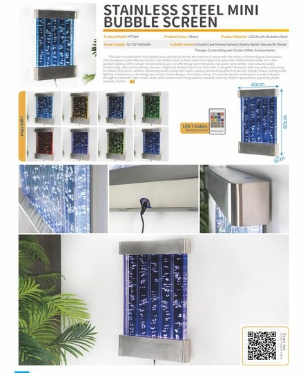 Stainless Steel Straight Bubble Wall