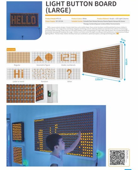 Multi-Touch LED Sensory Peg Wall