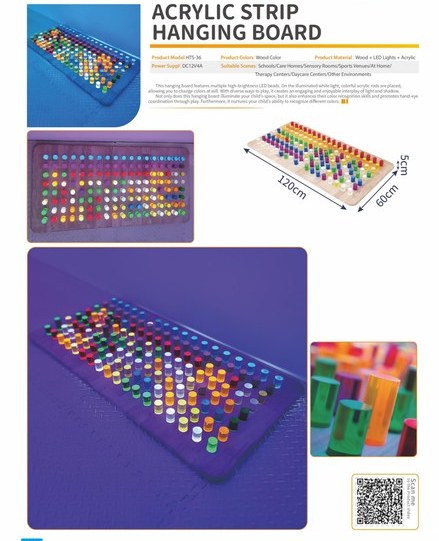 Wall Hanging Sensory Light Peg Wall (Vertical)