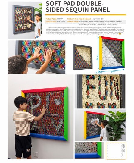 Padded Sensory Flip Sequin Board