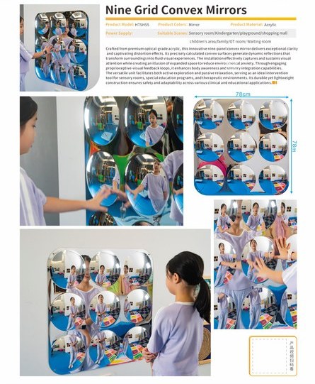 Nine Grid Convex Mirrors